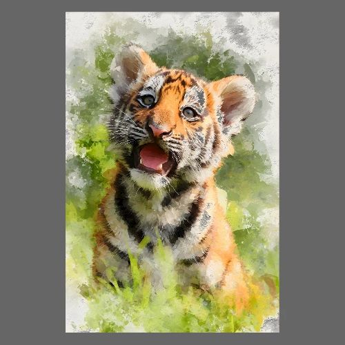 Tiger Cub: Gentle Wilderness - Poster 8x12
