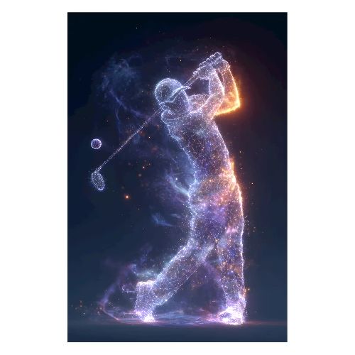 Golf: Cosmic Swing - Poster 8x12