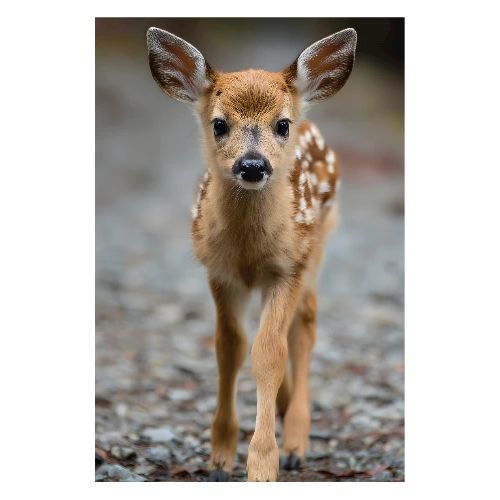 Baby Deer: Gentle Gaze - Poster 8x12