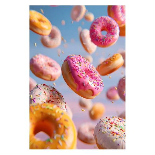 Donut Cascade - Poster 8x12