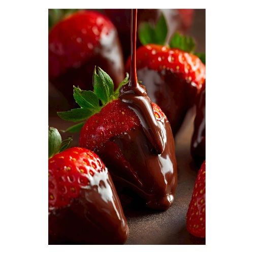 Strawberries in Chocolate Dream - Poster 8x12