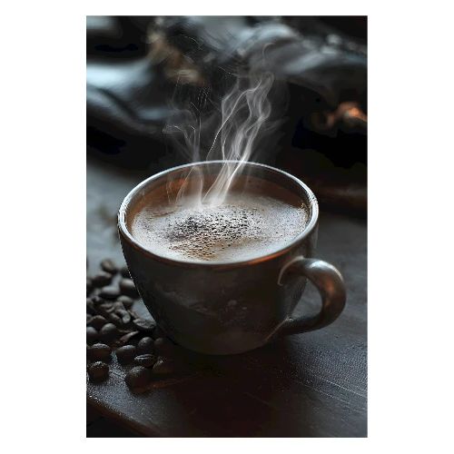 Sunrise Coffee Warmth - Poster 8x12