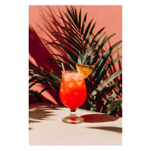 Pineapple Sunset Cooler - Poster 8x12