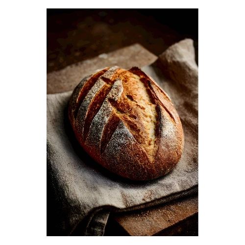 Homestyle Loaf on Linen - Poster 8x12