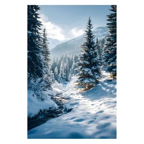 Winterlight Valley - Poster 8x12