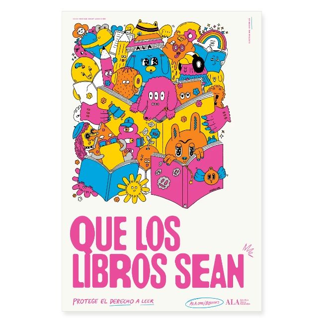 Let Books Be Poster by Hyesu Lee (Spanish)