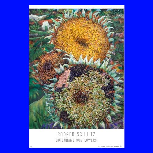 Gutenhame Sunflowers - Poster 8x12