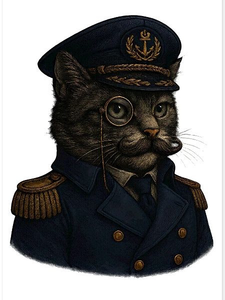 Admiral Whiskers: The Feline Commander