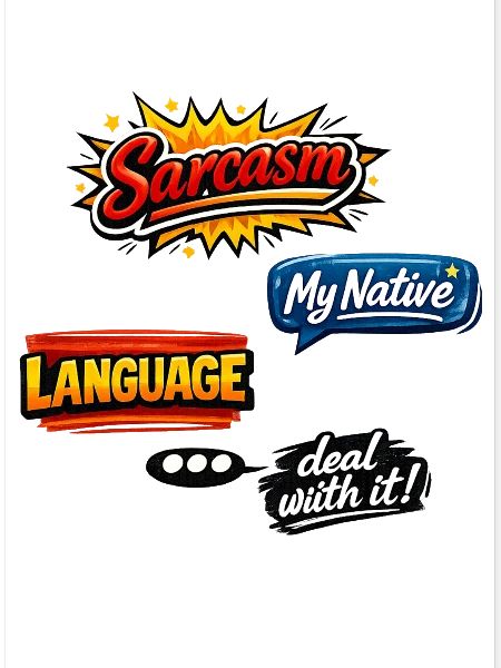 Sarcasm Language Attitude Graphic