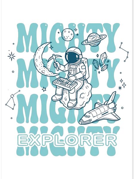 Moonlit Explorer Astronaut