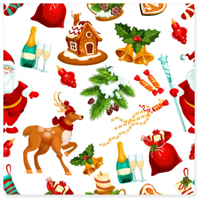 Christmas and New Year Pattern