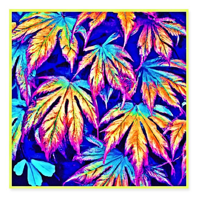 Vibrant Colorful Leaves Pattern