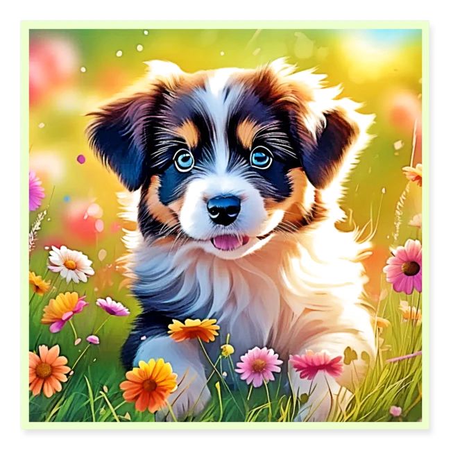 Happy Aussie Puppy Design