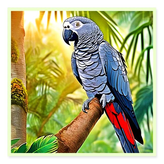 Grey Parrot Perch