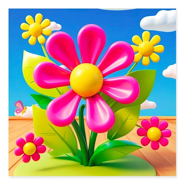 Pink Floral Peace | Sky & Nature Design