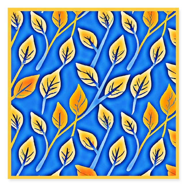 Vibrant ColorVista Leaves Pattern