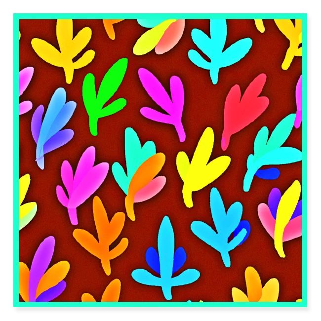 Colorful Tree Leaves Dance Pattern