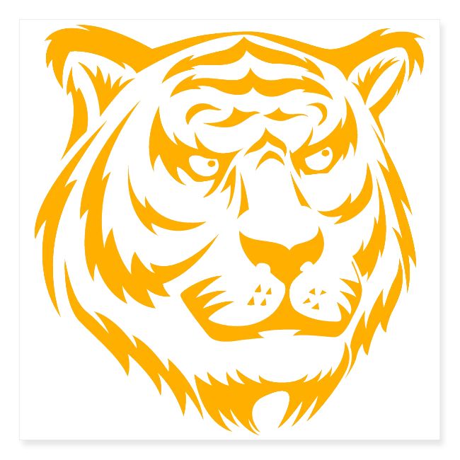 Fashion, Yellow Tiger Souvenirs, Men's T-shirts