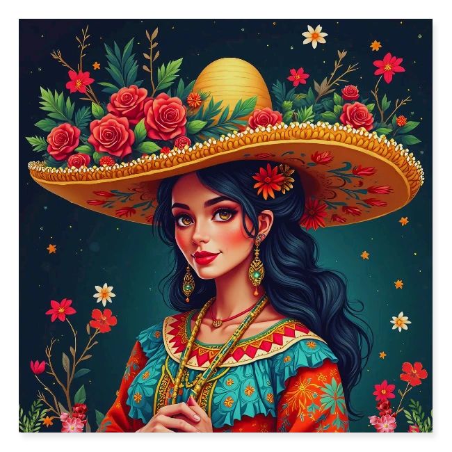 Mexican Design, Regional Mexican Charro Woman