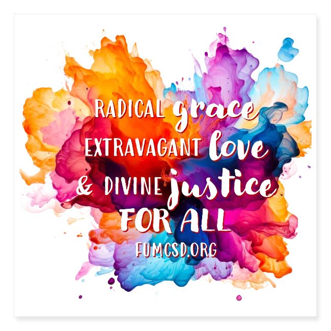 Grace Love Justice Color Splash