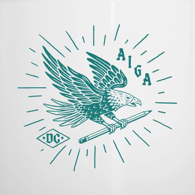 Fly Like an AIGA DC Eagle (teal)