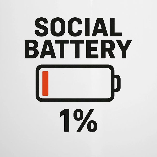 Social battery 1 percent