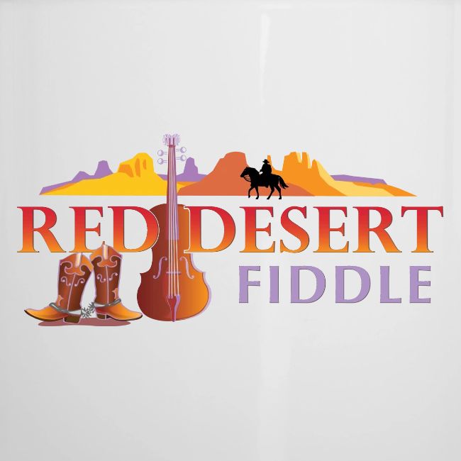 Red Desert Fiddle, Red Text Cut-Out.