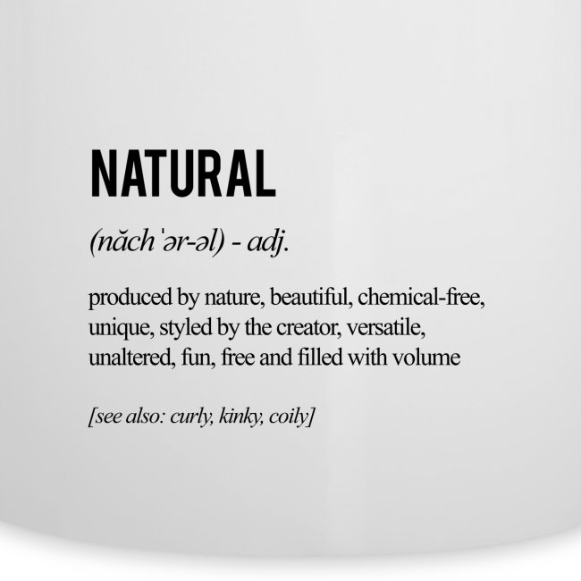 Natural Hair Definition - Black