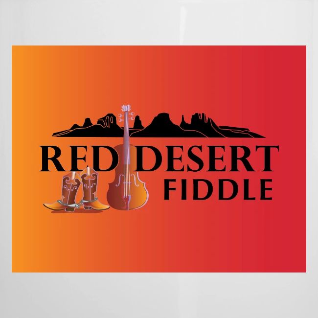 Red Desert Fiddle - Black Text Transfer Patch