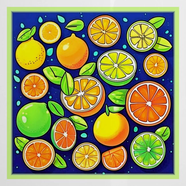 Fresh Citrus Slice Pattern