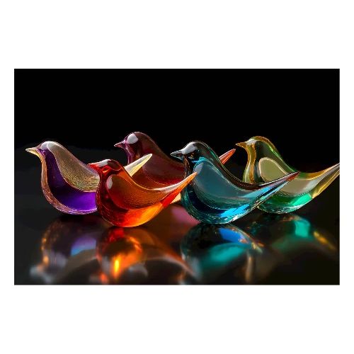 Birds, reflections and refractions - Poster 36x24