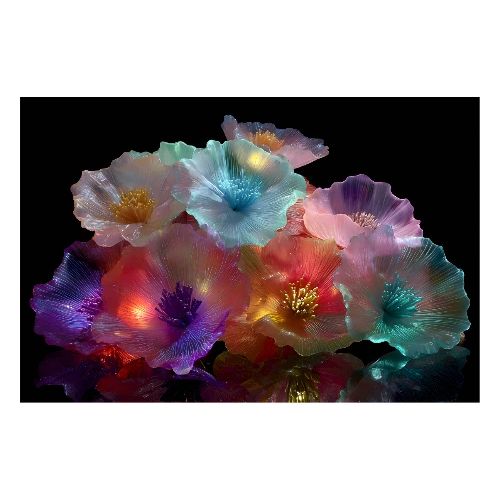 Glass Blossom Symphony - Poster 36x24