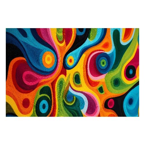 Abstract Art: Psychedelic Currents - Poster 36x24