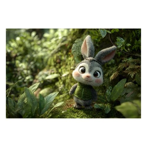Bunny’s Curious Look - Poster 36x24