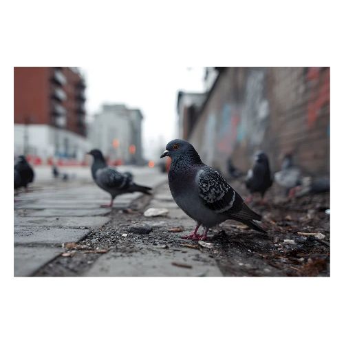 City Pigeons - Poster 36x24