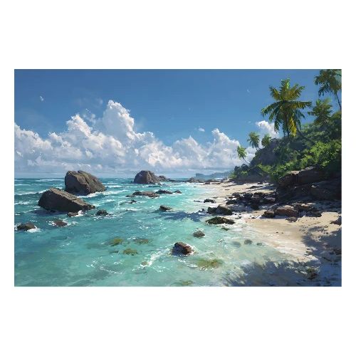Digital painting: Tropical Serenity - Poster 36x24