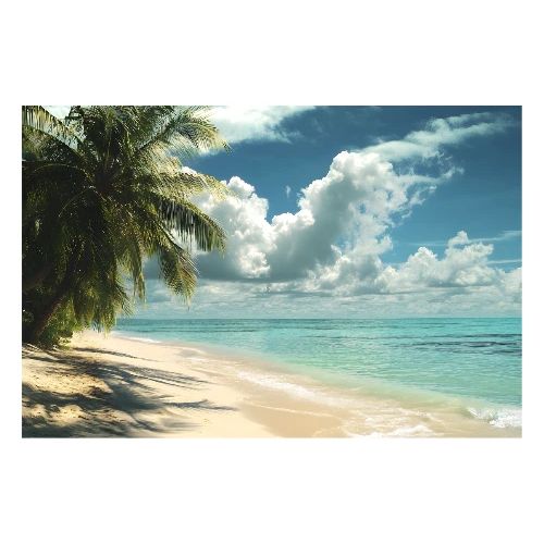 Tropical beach: Emerald Waves - Poster 36x24