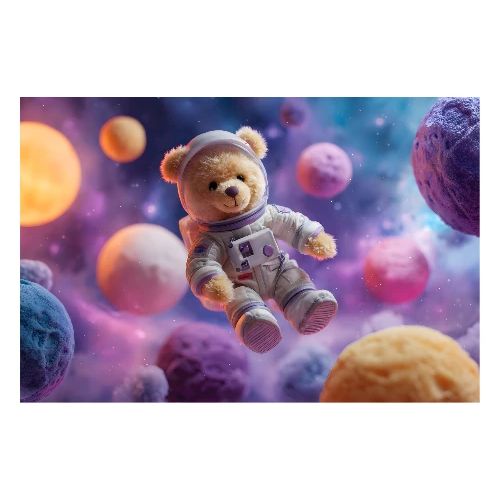 Cosmic Teddy Adventure - Poster 36x24