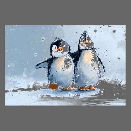 Penguin buddies - Poster 36x24