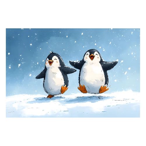 Penguins: Frosty Friends - Poster 36x24