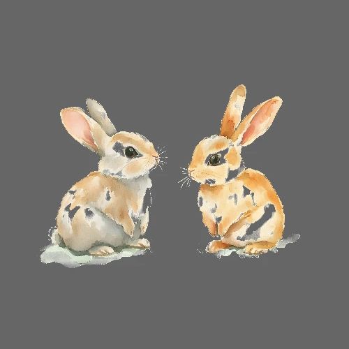Rabbits: Gentle Glance - Poster 36x24