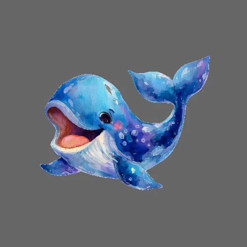 Blue Whale Serenity - Poster 36x24
