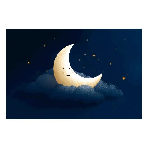 Smiling Moonlit Sky - Poster 36x24
