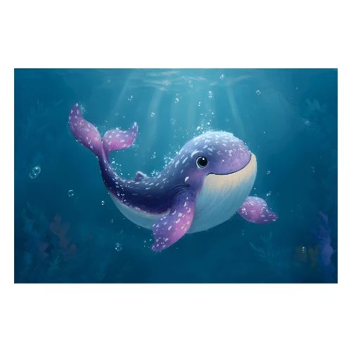 Underwater Whale Wonder - Poster 36x24