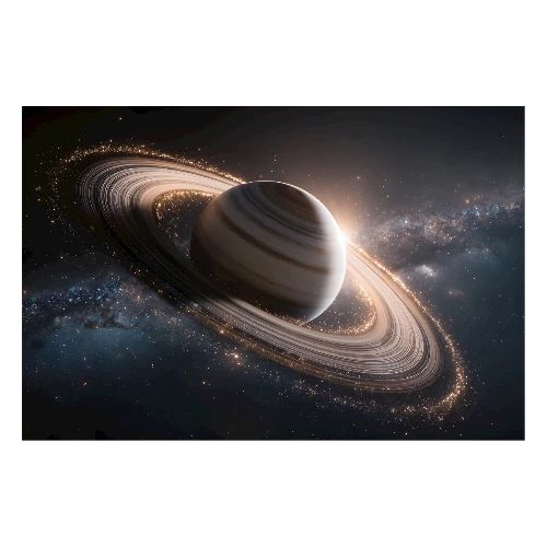 Saturn’s Silent Majesty - Poster 36x24
