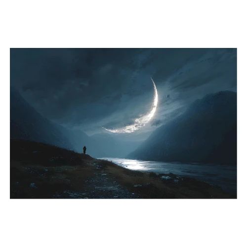 Moon: Celestial Reflection - Poster 36x24