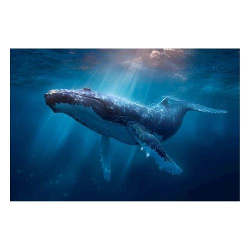 Whale: Ocean Majesty - Poster 36x24