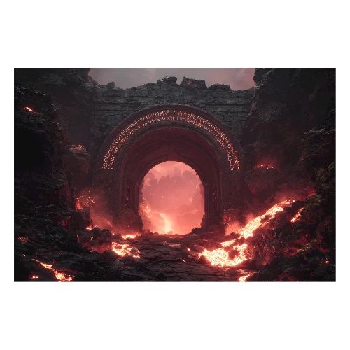 The Fire Realm Gate - Poster 36x24