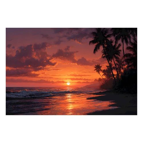 Sunset: Golden Horizon - Poster 36x24