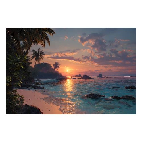 Evening Calm by the Bay - Poster 36x24